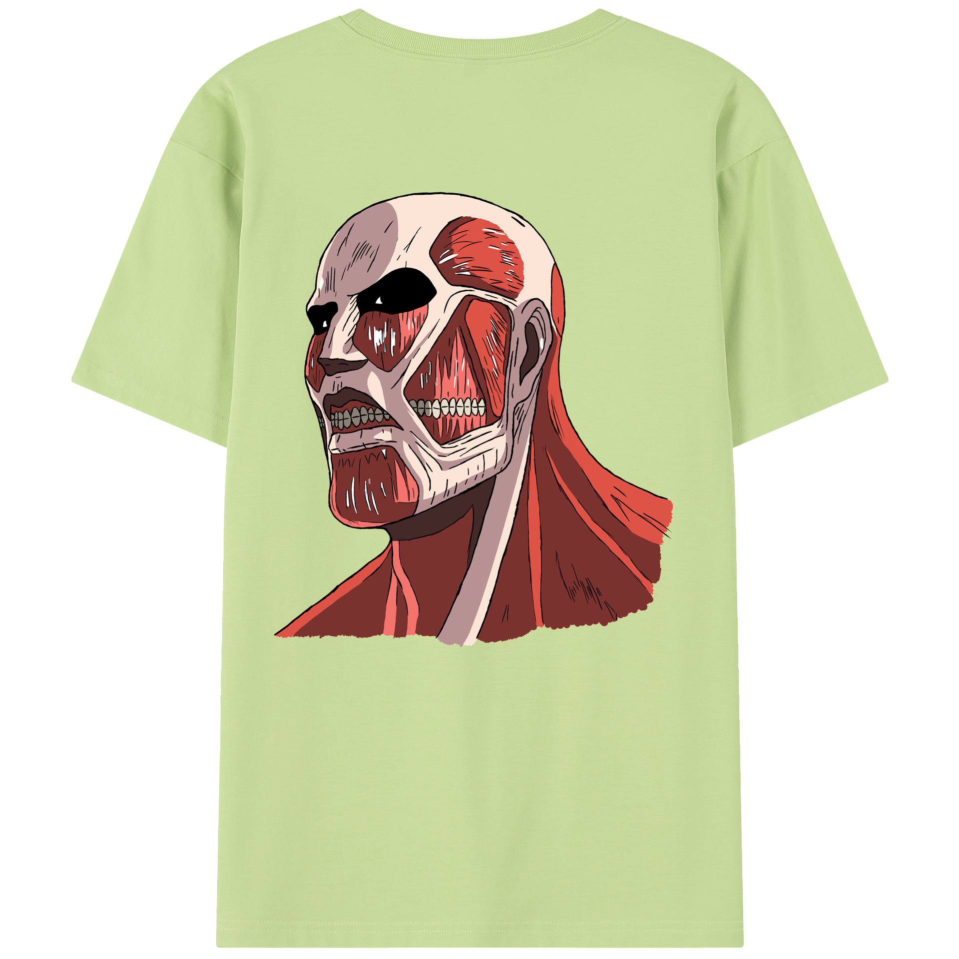 （画像用） 進撃の巨人 Attack on Titan 綿100％半袖Tシャツ（背面プリント）